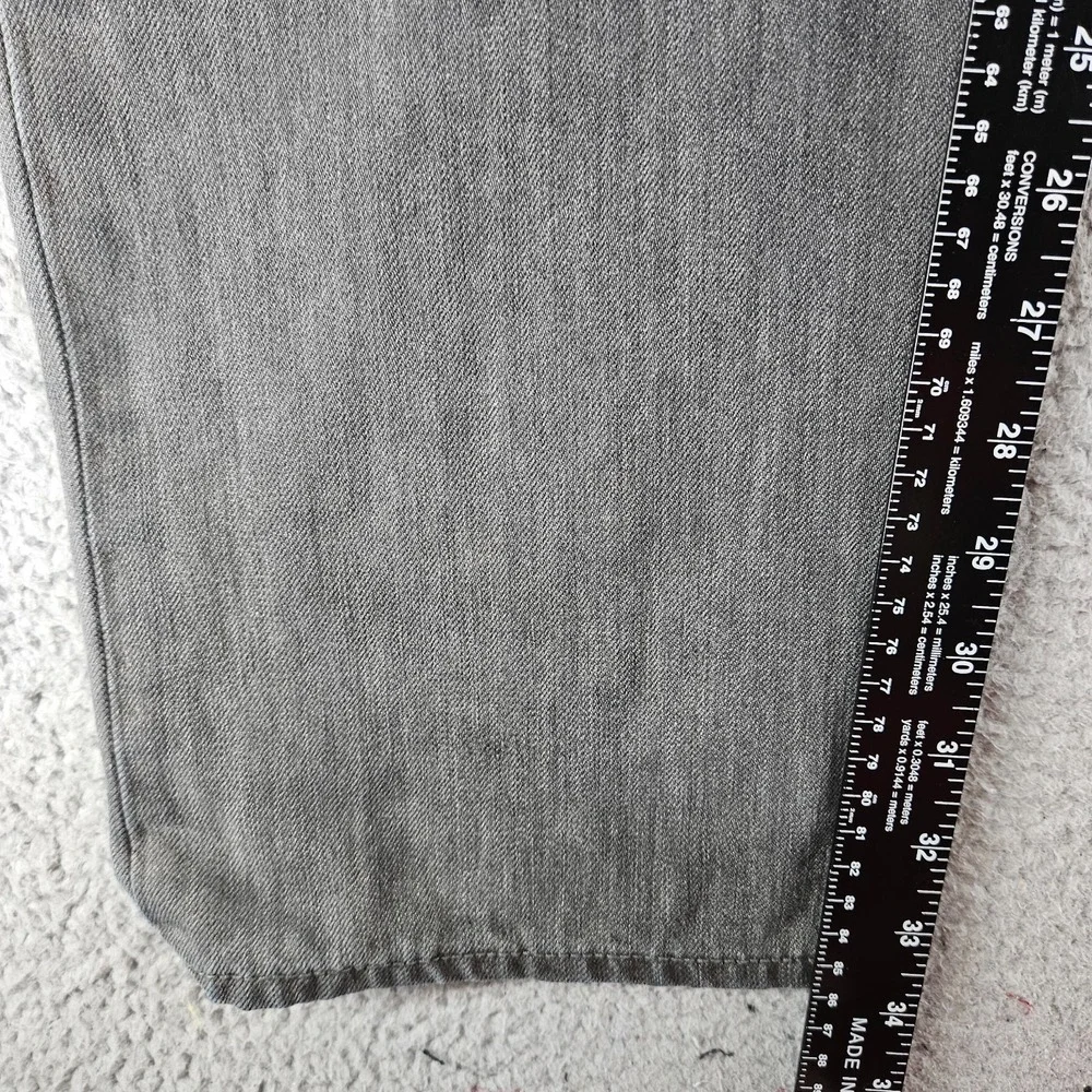 Levis 514 Jeans Mens 32x34 Gray Slim Straight Classic Denim Oversized Baggy‎ Y2K